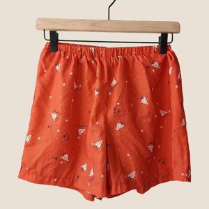 Orange Grape Print Shorts